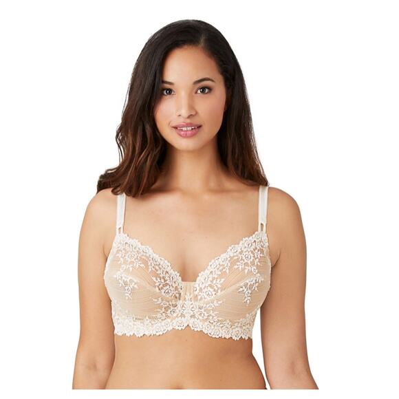 WACOAL Embrace Lace® Underwire Bra in Sand/Ivory // 34D - Picture 2 of 13